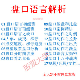 Handicap language stock video tutorial training handicap decryption theory bidding and stock trading practical short-term tactics