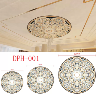 Yusenyi creative european retro living room porch lighting ceiling light decoration round sticker self-adhesive parquet covering ugly ceiling parquet sticker 001 small