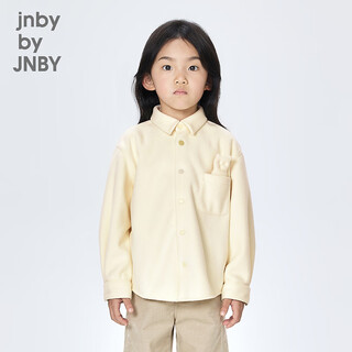 Jnby by jnby jiangnan buyi children's shirt blended polar fleece three-dimensional doll autumn and winter boys and girls 1o0210730 740/light yellow 100 cm