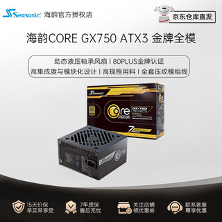 SEASONIC海韵游戏酷核CORE GX650 ATX3电源650W/750 14cm小身形 金牌全模 OptiSink高效导热技术 CORE GX750 V2 ATX3黑色/金牌全模