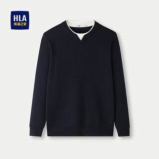 Hla heilan long-sleeved sweater men's 25 round neck pullover fashionable and comfortable sweater autumn