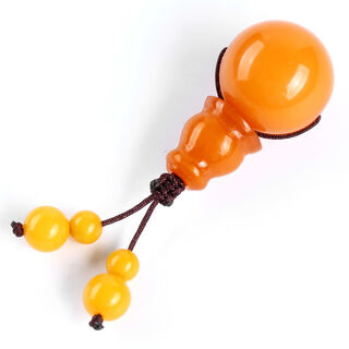 Shi yuji chicken fat yellow beeswax buddha head three-way bracelet chain buddha bead accessories set olive core star moon bodhi accessories diameter 12mm/set