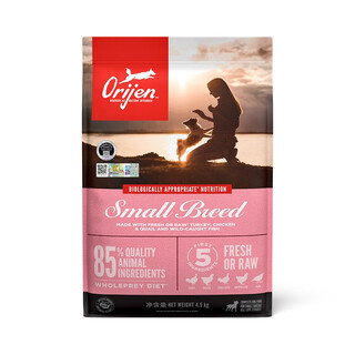 Orijen is eager to import dog food, chicken, six kinds of fish, low-fat, low-calorie main food for senior dogs, small dogs 4.5kg, august 25, 0g