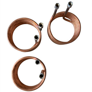 Copper coil custom non-standard spiral spring copper tube cooling cycle condensation pipe steam chiller heat exchanger 16*2mm thick