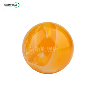 Chuxu natural beeswax chicken fat yellow flower beeswax loose beads amber round bead bracelet women's single male buddha bead chain with beads, the best choice is flawless, yellow flower nectar is about 5mm/piece free