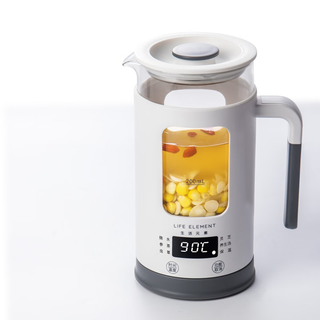 Life element mini health pot, exclusive for the office, small capacity 0.6 liters, integrated thermal insulation, intelligent fully automatic constant temperature, scented tea essence brewing pot i13