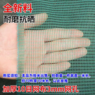 Fish net, fishing net, gauze cage, fish pond, fish cloth, anti-escape net, seine net, mesh, nylon dense mesh, 10 mesh, 3 mm mesh/50cm high