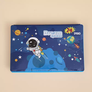 何健弓24件画笔套装儿童水彩笔文具礼盒蜡笔绘画彩色笔套装 太空40*28*30