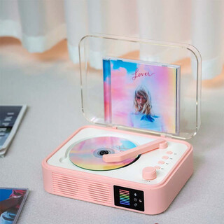 Yinwei cd player korean entertainment japanese entertainment kpop album player charging remote control cd disc high quality bluetooth audio record machine gift pink sony movement hifi sound quality two-way bluetooth
