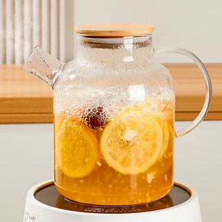 Huangsi wine kettle glass wine warmer household large-capacity brewing beer and rice wine container heating red wine kettle warm wine scalding wine kettle single pot non-electric ceramic stove 1600ml