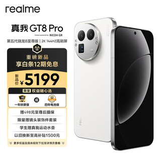 Realme gt8 pro 5th generation snapdragon 8 extreme edition e-sports independent graphics chip ricoh gr image 200 million potential gaming e-sports phone 16+1tb white