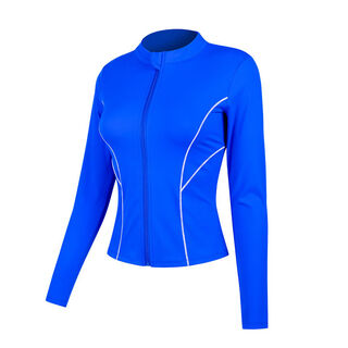 Hafan nude quick-drying fitness jacket women's slim autumn and winter cycling yoga clothing outdoor morning running sports top wt520 klein blue s s recommendation 85-95jin jin is equal to about 0.5 kg