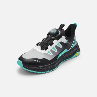 Balabala children's shoes boys' sports shoes lightweight non-slip 2025 autumn and winter new shoes trendy black and green tone 00394 39 size