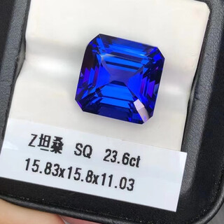 Cajj francois 23.60 carat tanzania tanzanite octagonal loose stone 15.83x15.80x11.03mm