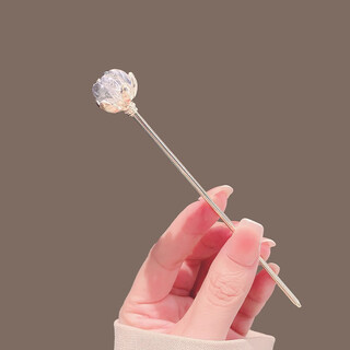 For the first time, enjoy the dragon teng national style metal faucet hairpin, new chinese style horse face skirt hairpin for women, ancient style walking hairpin, budding lotus hairpin