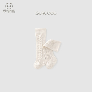 Guiqi bear male and female baby knitted plush stockings autumn and winter warm shoes and socks newborn baby fetal socks boneless socks white 1 pair 0-6 months