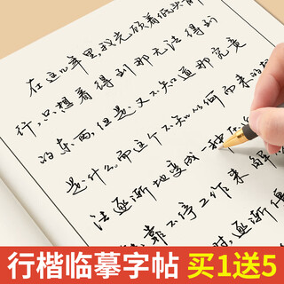Liupintang free handwriting calligraphy copybook for adults, regular script and cursive, quick copybook for boys and girls, copybook for hard-pen calligraphy practice