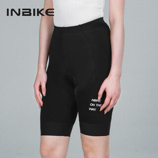 Inbike high waist cycling pants shorts women's summer professional cycling pants road bike spinning cycling pants black s
