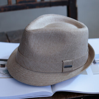 Tochino high-end men's hat british retro gentleman hat autumn and winter fashion casual jazz hat women middle-aged and elderly hat fashion khaki (solid color) l size adjustable (58-61cm) non-large head, be careful when shooting