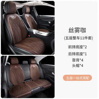 Cang plastic is suitable for dmi24 byd song ldmi seat cushion song lev seat cover 25 song plusdmi/ev/p water ripple coffee 11-piece set
