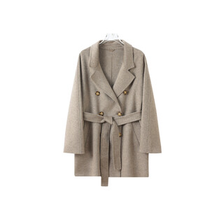 Rongqi everything and song rongqi superfine 100 wool hand-length simple woolen jacket ym05 oatmeal m 115-130jin jin is equal to 0.5 kg