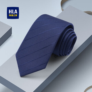 Heilan house (hla) tie men's fashionable business gift for husband zipper-free striped tie gift box wedding date wear artifact