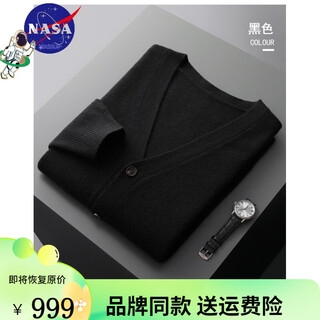 1436 erdos ordos city-made men's high-end pure cashmere sweater men's 100 cashmere high-quality cashmere sweater black s