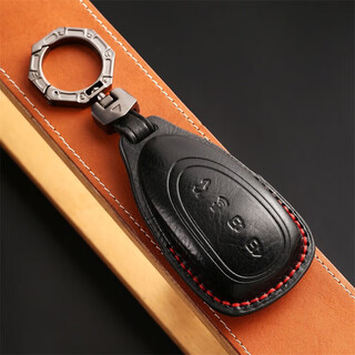 Cangsu suitable for 23-24 wei brand mocha hi4 key cover wei pai blue mountain first layer cowhide new car protective case buckle - black