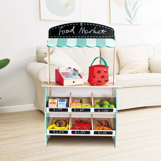 Hape(德国)儿童过家家玩具仿真收银台三层豪华小卖部生日礼物E3209