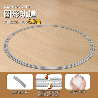 车致高铁玩具火车遥控合金复兴号动车模型玩具仿真和谐号儿童电动男孩 4.8米圆形轨道