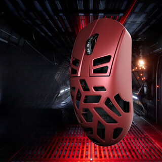 达尔优（DAREU）A950pro黑色合适中大手有线无线4K回报率蓝牙三模电竞游戏鼠标按键不打油轻量化54g 镁合金【4K烈焰红】