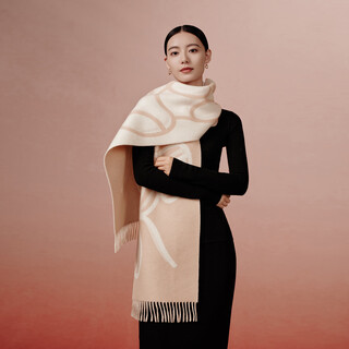 Wanshili 2025 new wool scarf gift 100% sheep wool autumn and winter warm shawl scarf scarf small full