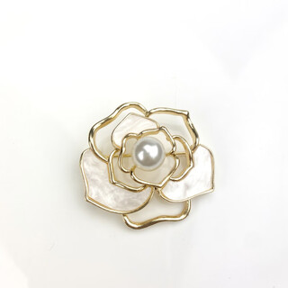 Quamer luxurious and atmospheric small fragrance style high-end rose exquisite women's brooch fixed clothes rose