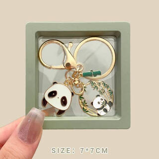 Da zhili panda keychain chinese style elementary school gift hanging ornament gift box cradle panda (gift box) 1 pc