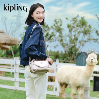 Keplin women's new lightweight, fashionable and cute travel shoulder crossbody bag | stelma metallic quartz color small bag
