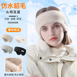Jczs german quality winter warm earmuffs for men and women sports ear protection hairband headband forehead protection belt windproof and coldproof plus velvet dez43 gray warm and windproof