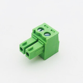Plug-in green terminal block 15edgk-3.81mm hole end plug copper flame retardant connector 2p3p4p5p6 2p single plug