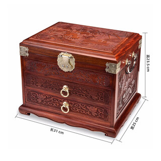 Original heart like snow rosewood solid wood retro jewelry box chinese style classical jewelry box chinese style wedding jewelry box gift box rosewood perfect match jewelry box