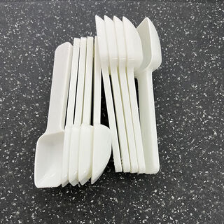 Ws plastic seasoning spoon kitchen salt spoon seasoning spoon coffee spoon mixing spoon medicine powder spoon small spoon quantity 10 pieces in bulk