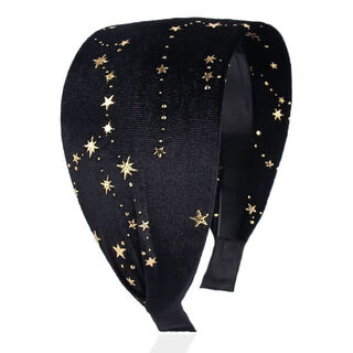 Shantou lincun white hair covering headband daily wear high-end hairband with wide side teeth internet celebrity face wash covering hairband headband women black-xingxing