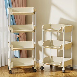Yupin trolley storage rack kitchen bedroom floor-standing multi-layer snack baby products storage rack dormitory zw96 three-layer meter
