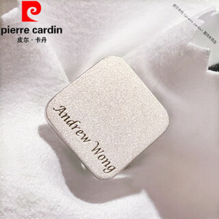 Pierre cardin (pierre cardin) french imported quality custom letter sterling silver cufflinks business men light luxury french shirt cuff buttons name cuff nails frosted lettering