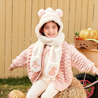 677888 gift bag children's hat, scarf and gloves three-piece set winter girl new year's birthday gift scarf