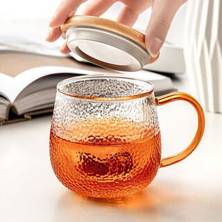 Yipot tea glass tea cup tea water separation water cup high borosilicate lidded office personal special kung fu drinking flower tea set