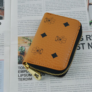 Little bear attachment card holder women's multiple card slots ultra-thin large capacity coin purse cute high-end compact card holder women's trendy valentine's day