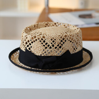 Jolisac autumn print handmade ancient craft woven straw hat raffia sisal top hat vacation travel sun protection hat women raffia natural color adjustable