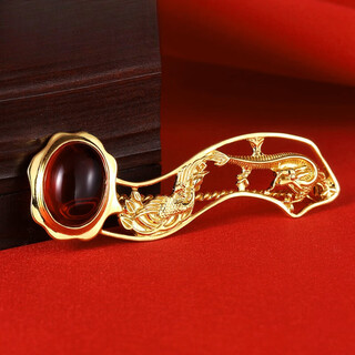 Clcey hair clip wedding ruyi silver gold plated wedding jewelry dragon and phoenix chengxiang hair clip wedding ruyi silver gold plated wedding large size silver hair clip