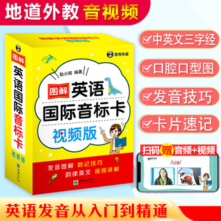 Illustrated english international phonetic alphabet cards (video version)