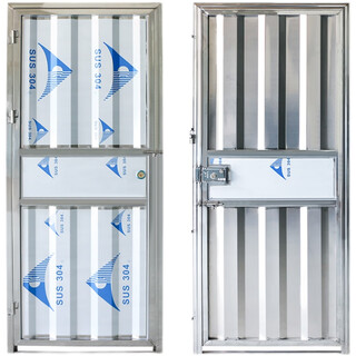 奇立彩佛山不锈钢门农村加厚304不锈钢门单开简易洗手间门201厕所门 201波浪门(现货) 90x200cm