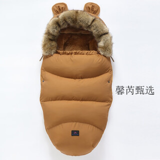 Bugaboo/bee3/5/6 baby stroller cybex windproof cover warm sleeping bag brown-thick warm sleeping bag | flannel |